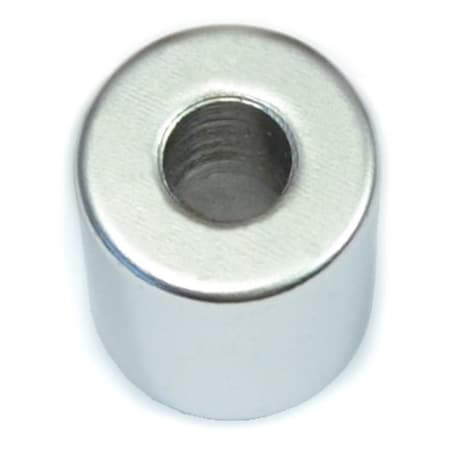 Midwest Fastener Round Spacer, Polished Stainless Steel, 5/8 in Overall Lg, 1/4 in Inside Dia, 4 PK 33325